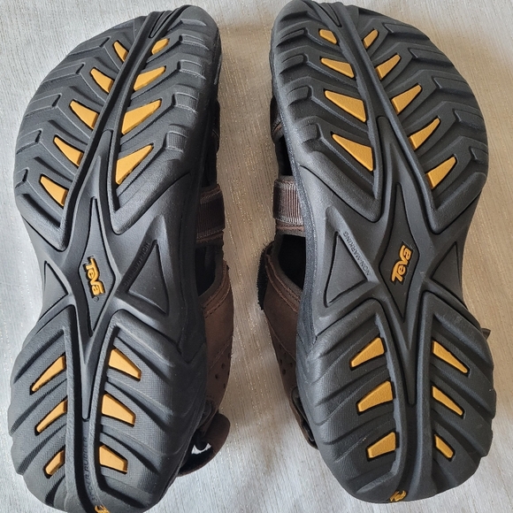 Teva Mens Brown Hook-and-Loop Closed-Toe Sandals Size 8 main image 4